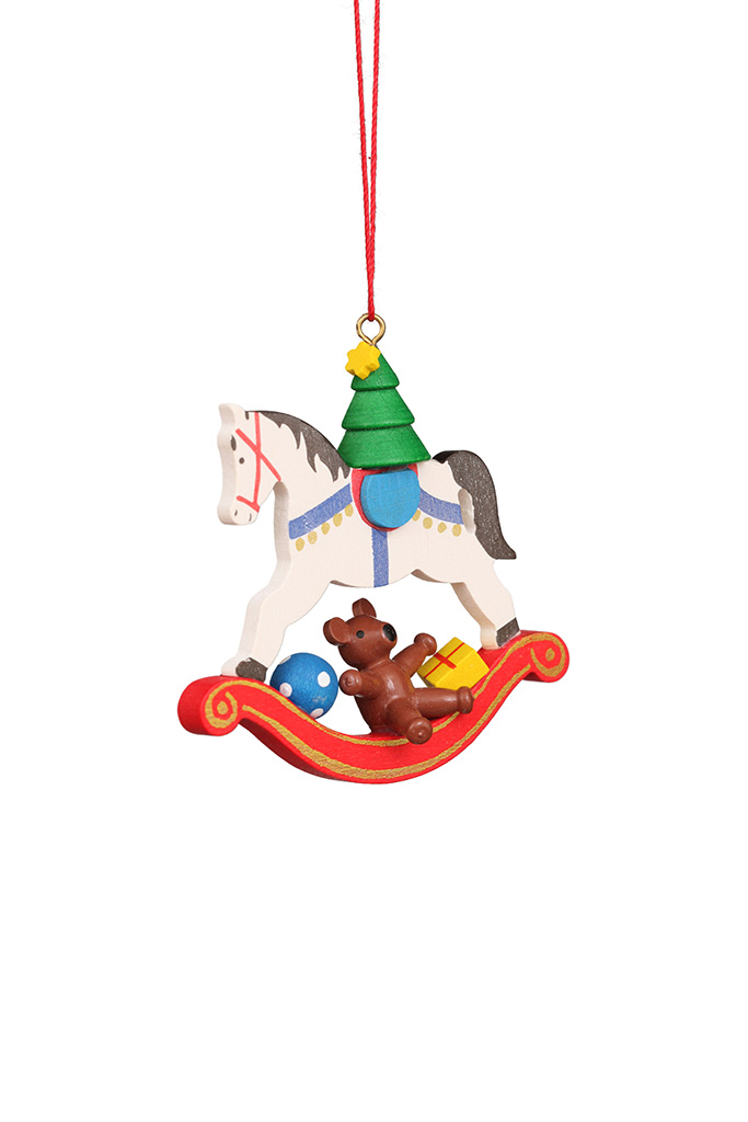 Tree On Rocking Horse Ornament