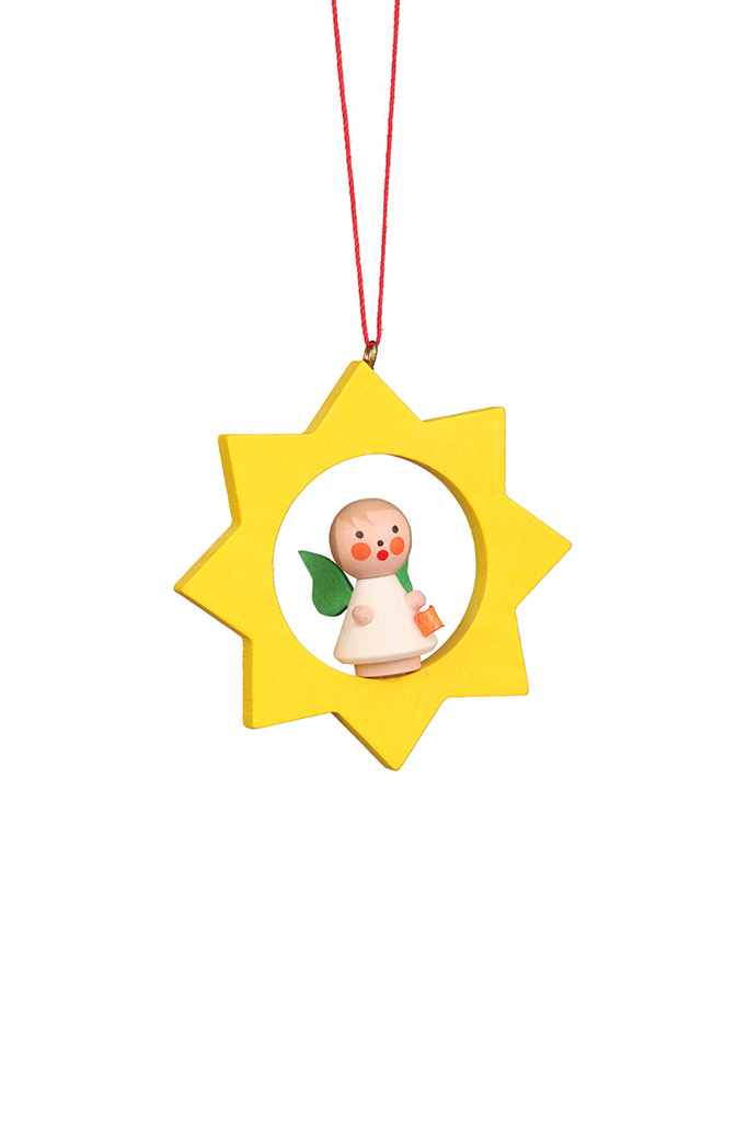 Angel In Star Ornament