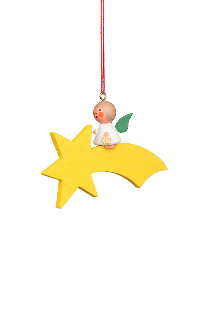 Angel On Shootingstar Ornament