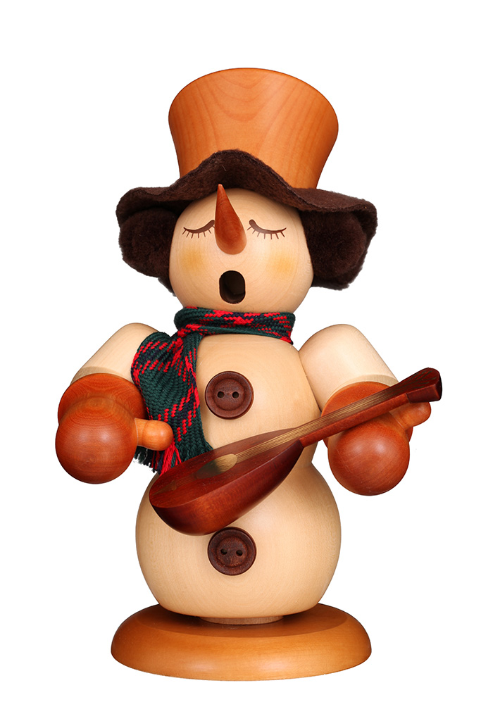 SM Snowman With Lute natural SM Snowman With Lute natural