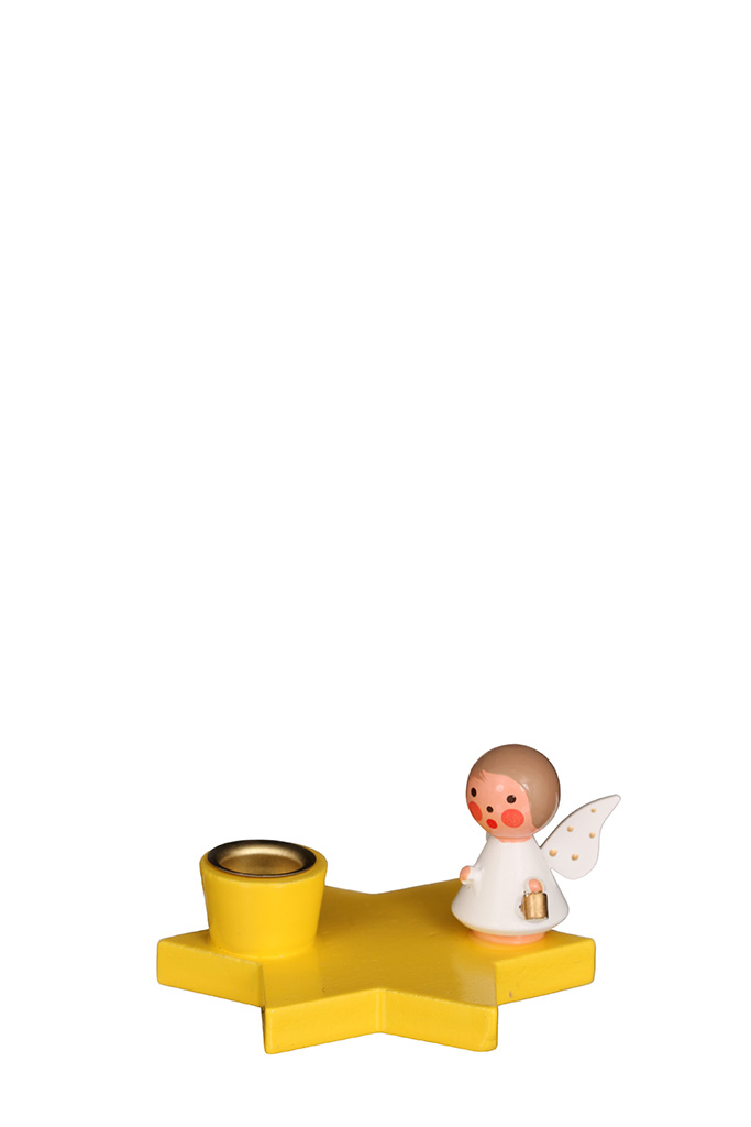 Candelholder Angel On Yellow Star