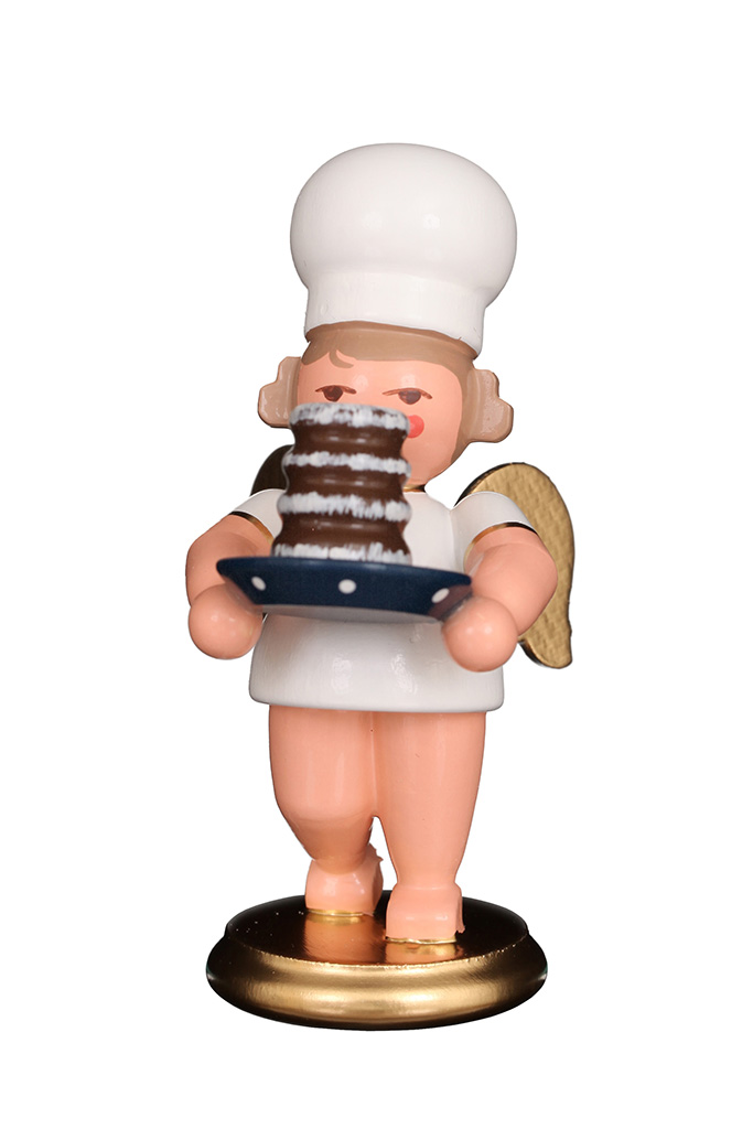 Anděl pekař s poschoďovým dortem