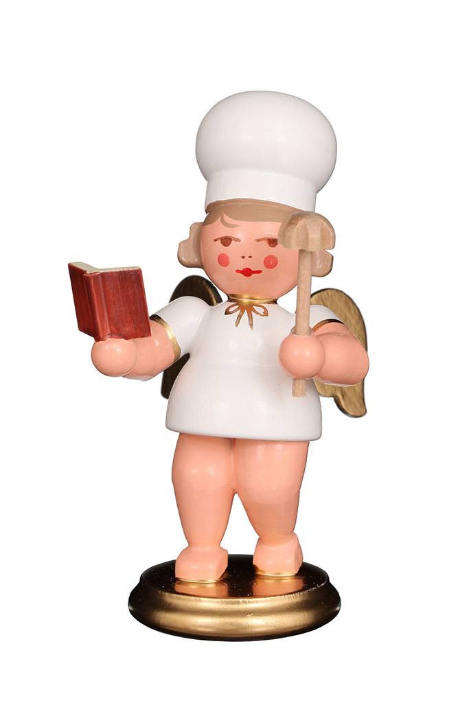 Anděl pekař s knihou na pečení