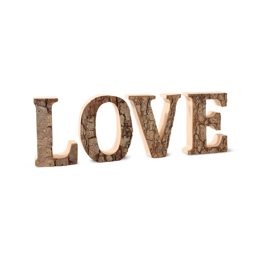 Rindenwort „LOVE“