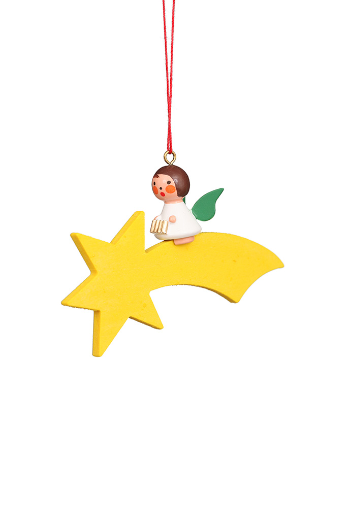 Angel On Shootingstar Ornament