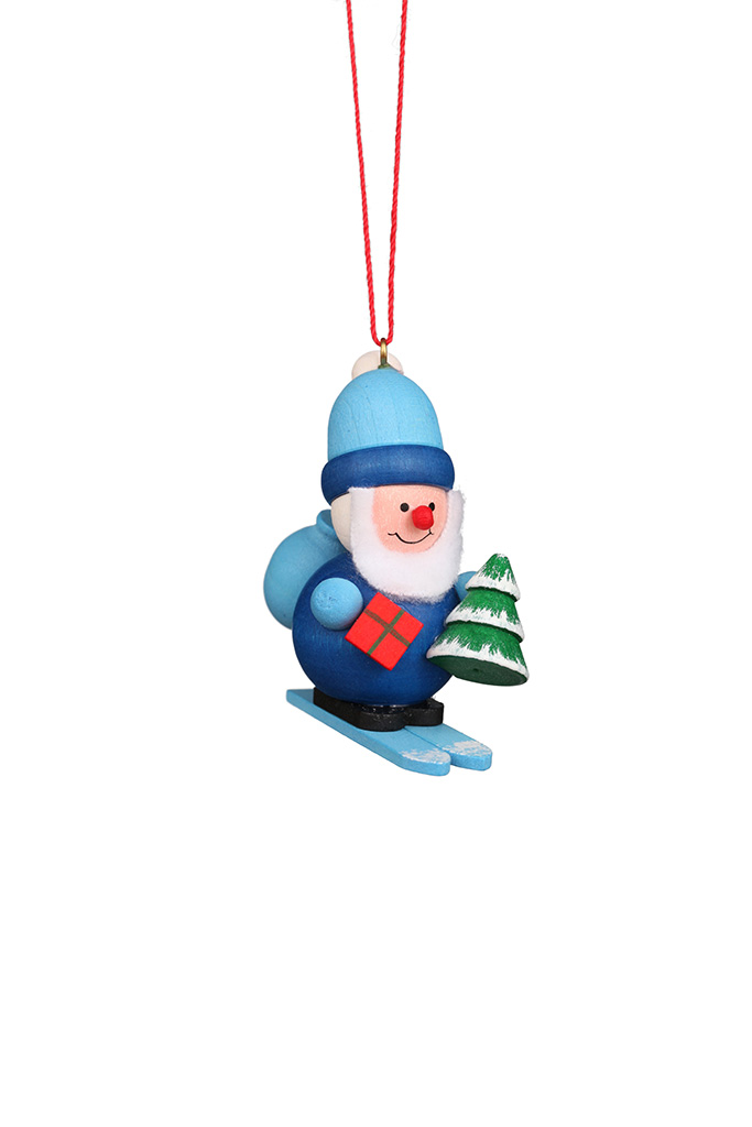 Santa Blue Ornament