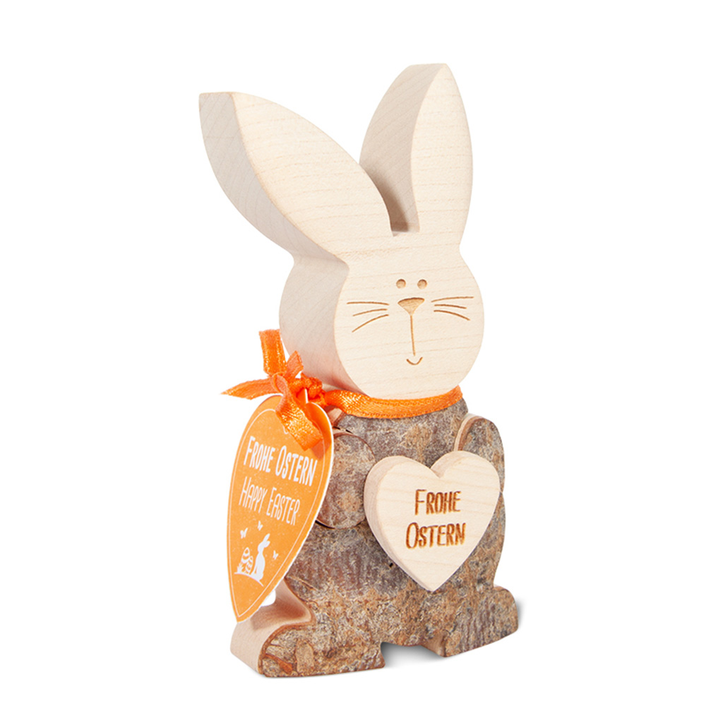 Osterhase mit Herz „Frohe Ostern“ Osterhase mit Herz „Frohe Ostern“