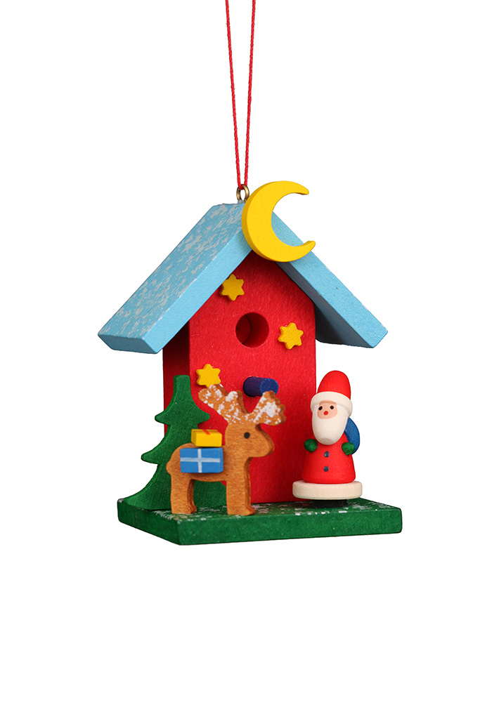 Aviary With Santa Ornament
