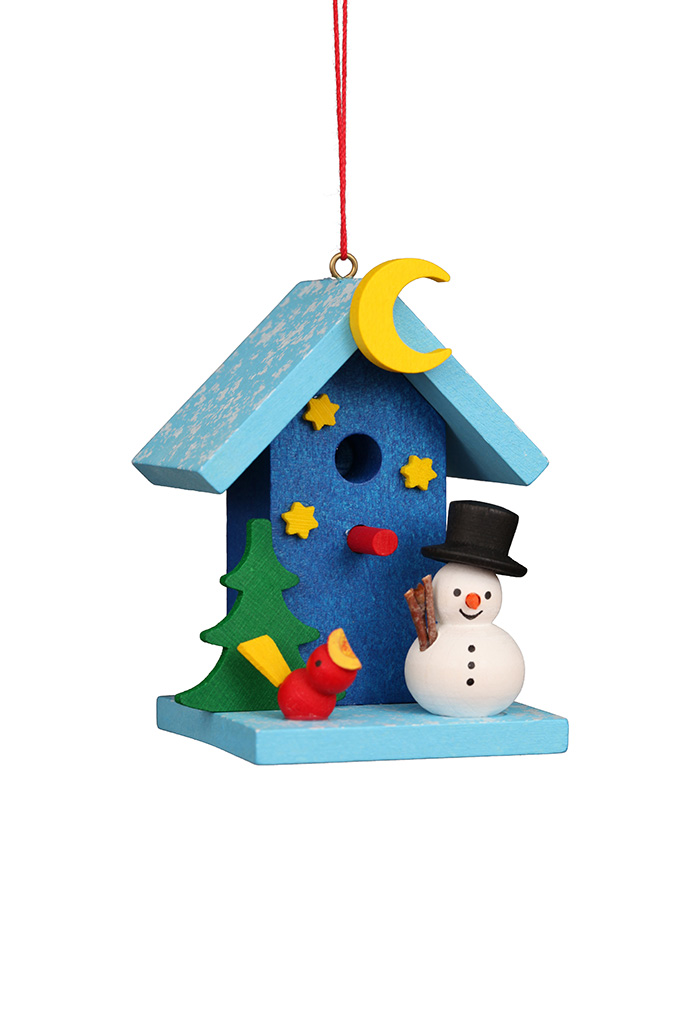 Aviary With Snowman Ornament