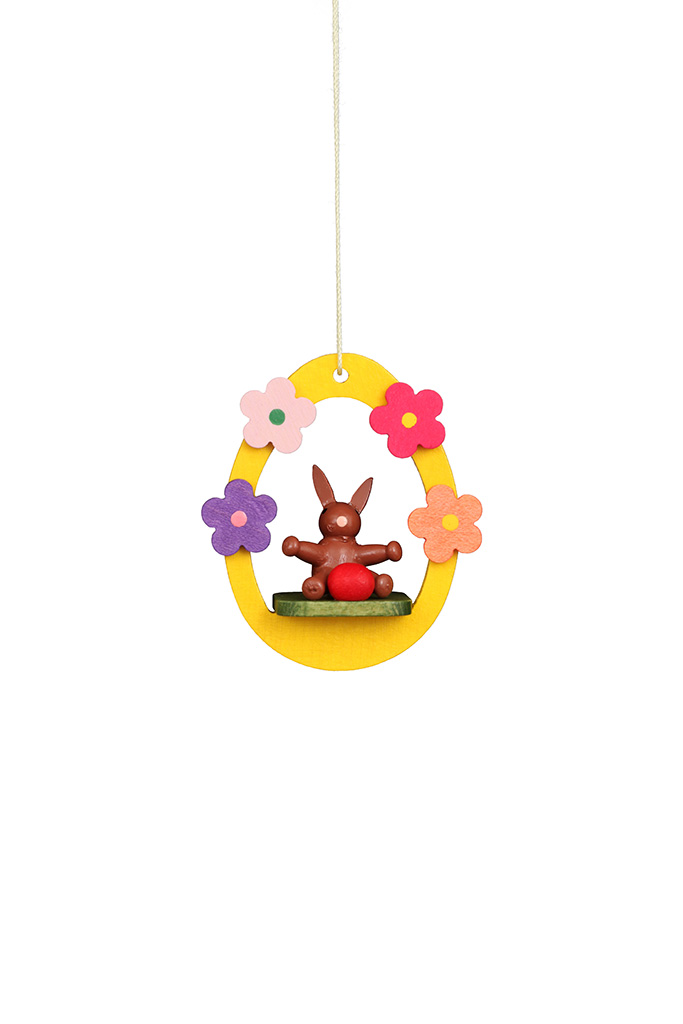 Rabbit Brown In Egg Ornament Rabbit Brown In Egg Ornament