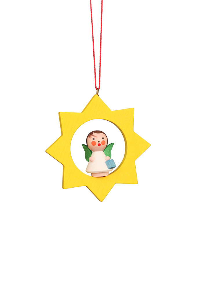 Angel In Star Ornament