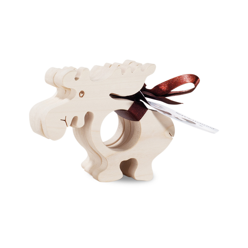 Set Napkin-Rings (4 pieces): Moose Set Napkin-Rings (4 pieces): Moose