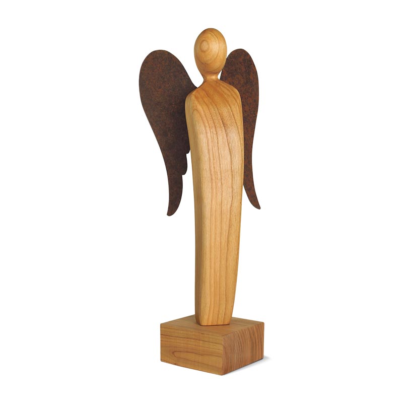 Socha anděla, třešňové dřevo