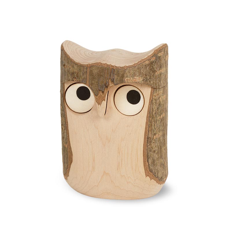 Owl With Bark