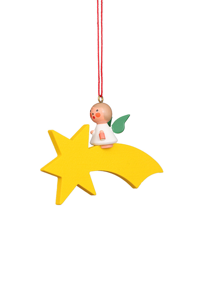 Angel On Shootingstar Ornament