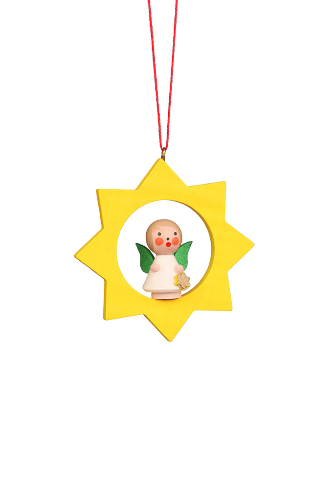 Angel In Star Ornament