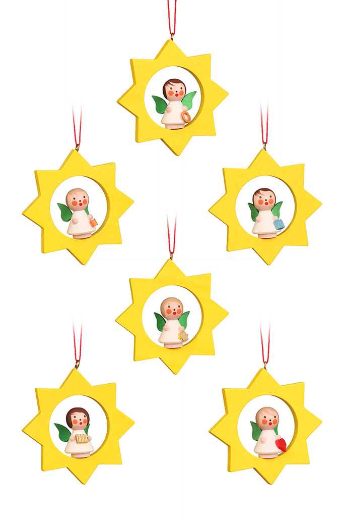 Angel In Star Ornament