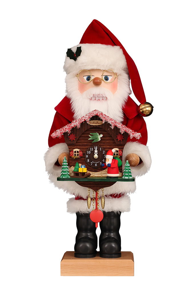NC Santa With With Cuckoo Clock