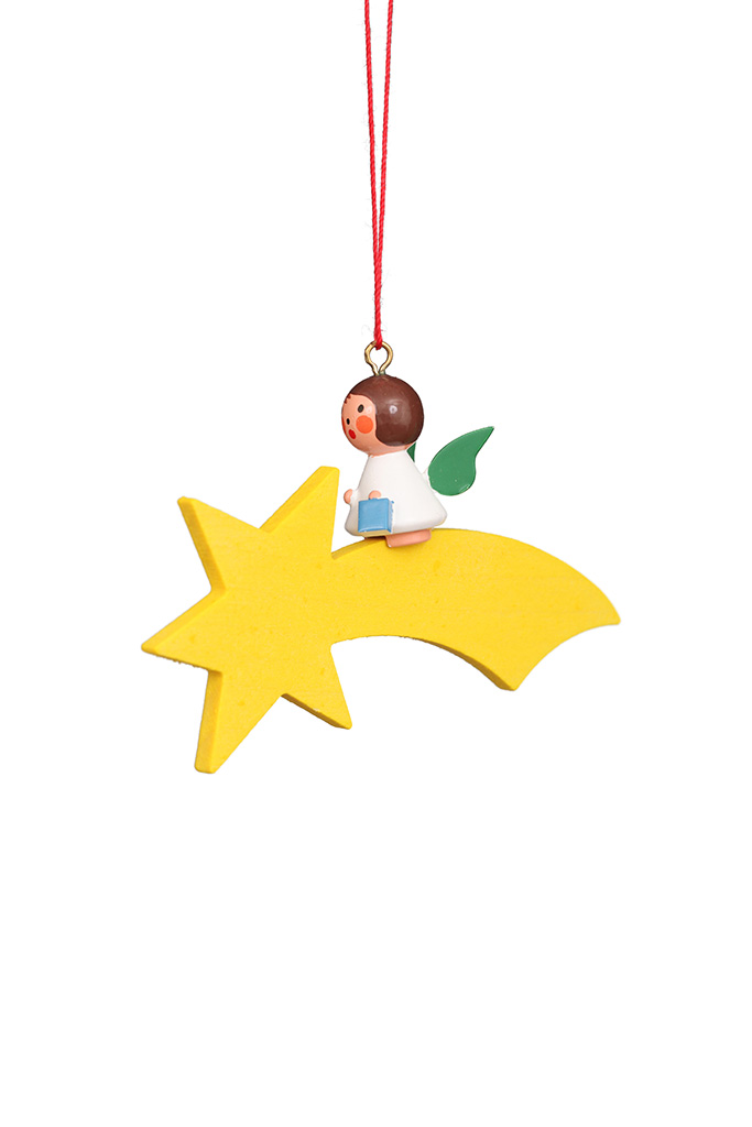 Angel On Shootingstar Ornament