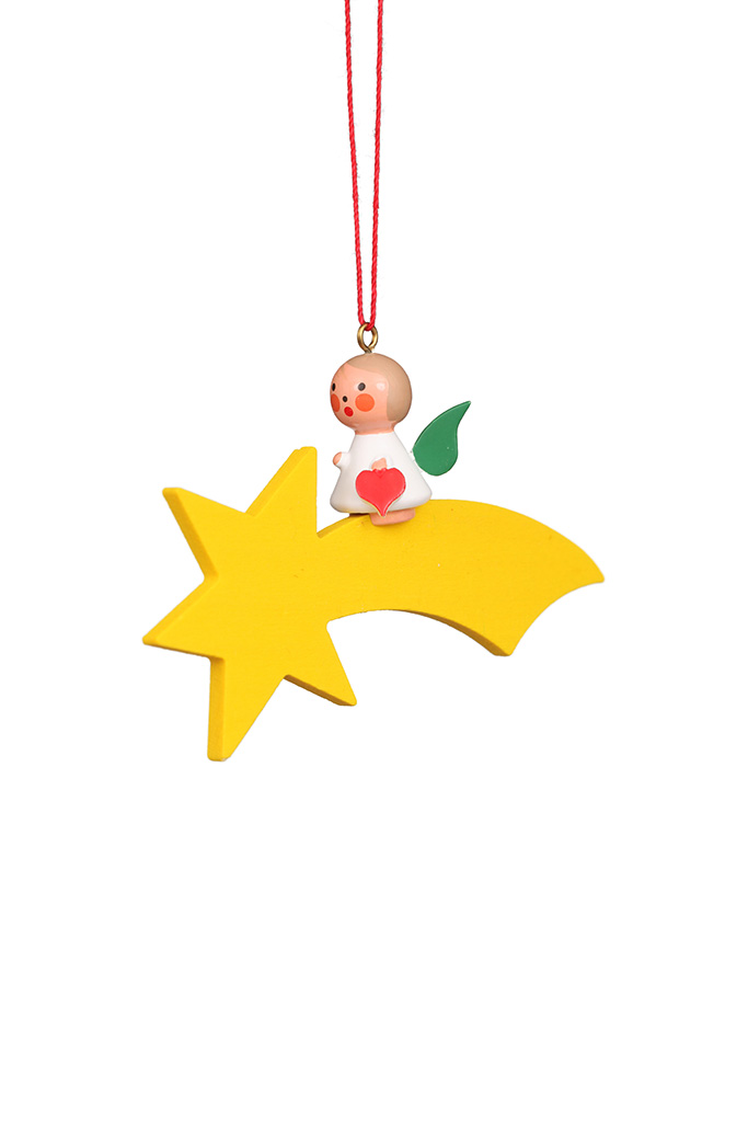 Angel On Shootingstar Ornament