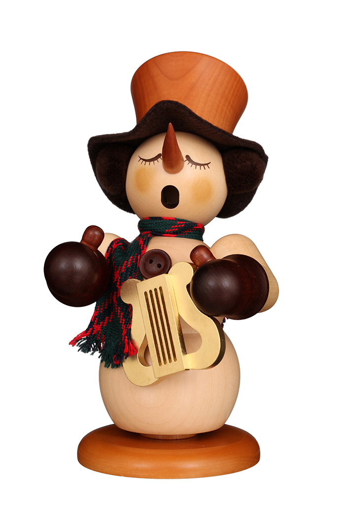 SM Snowman With Lyre Natural SM Snowman With Lyre Natural