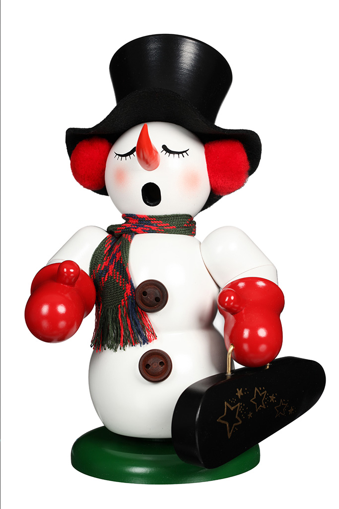 SM Snowman With Violin Case SM Snowman With Violin Case