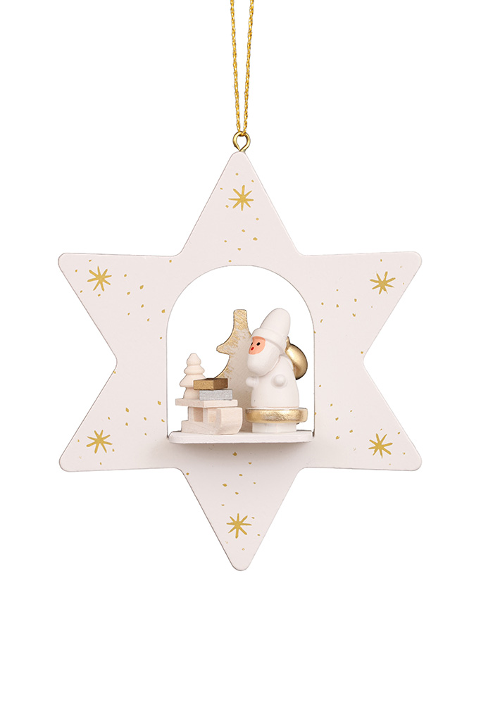 BB Stern weiß Weihnachtsmann mit Schlitten BB Stern weiß Weihnachtsmann mit Schlitten